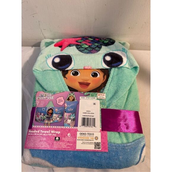 Gabby Dollhouse hooded towel wrap new - Picture 2 of 4